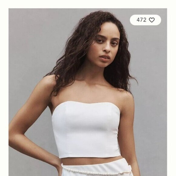 NWOT HUTCH  Delphine Strapless Bow-Back Top - Picture 6 of 10